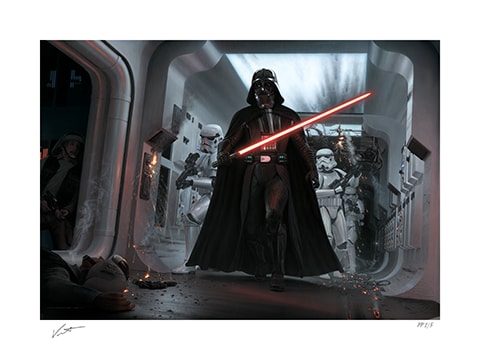 Darth Vader: Assault on Tantive IV Star Wars (Art Print)