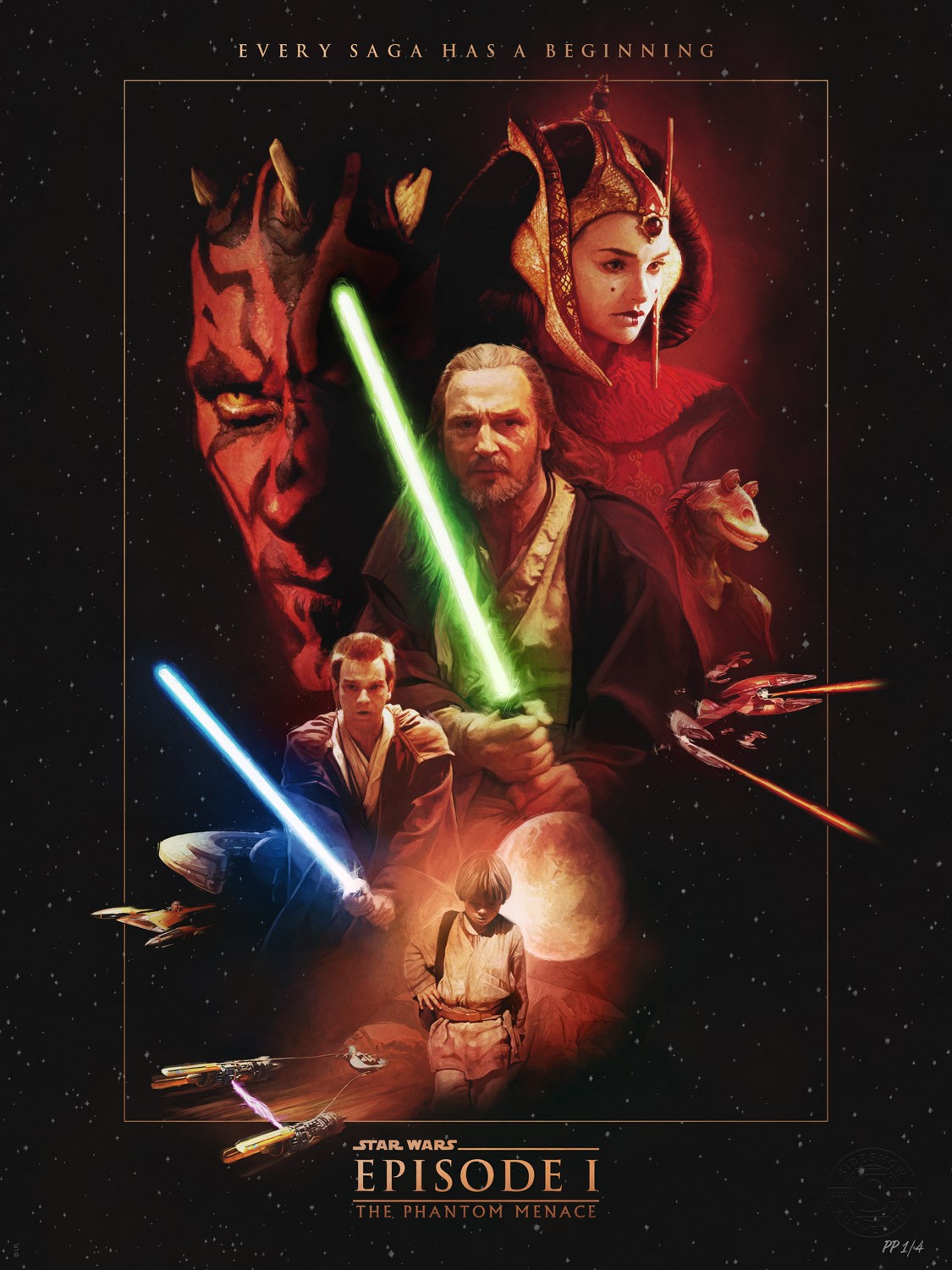 Episode I: The Phantom Menace Star Wars (Art Print)