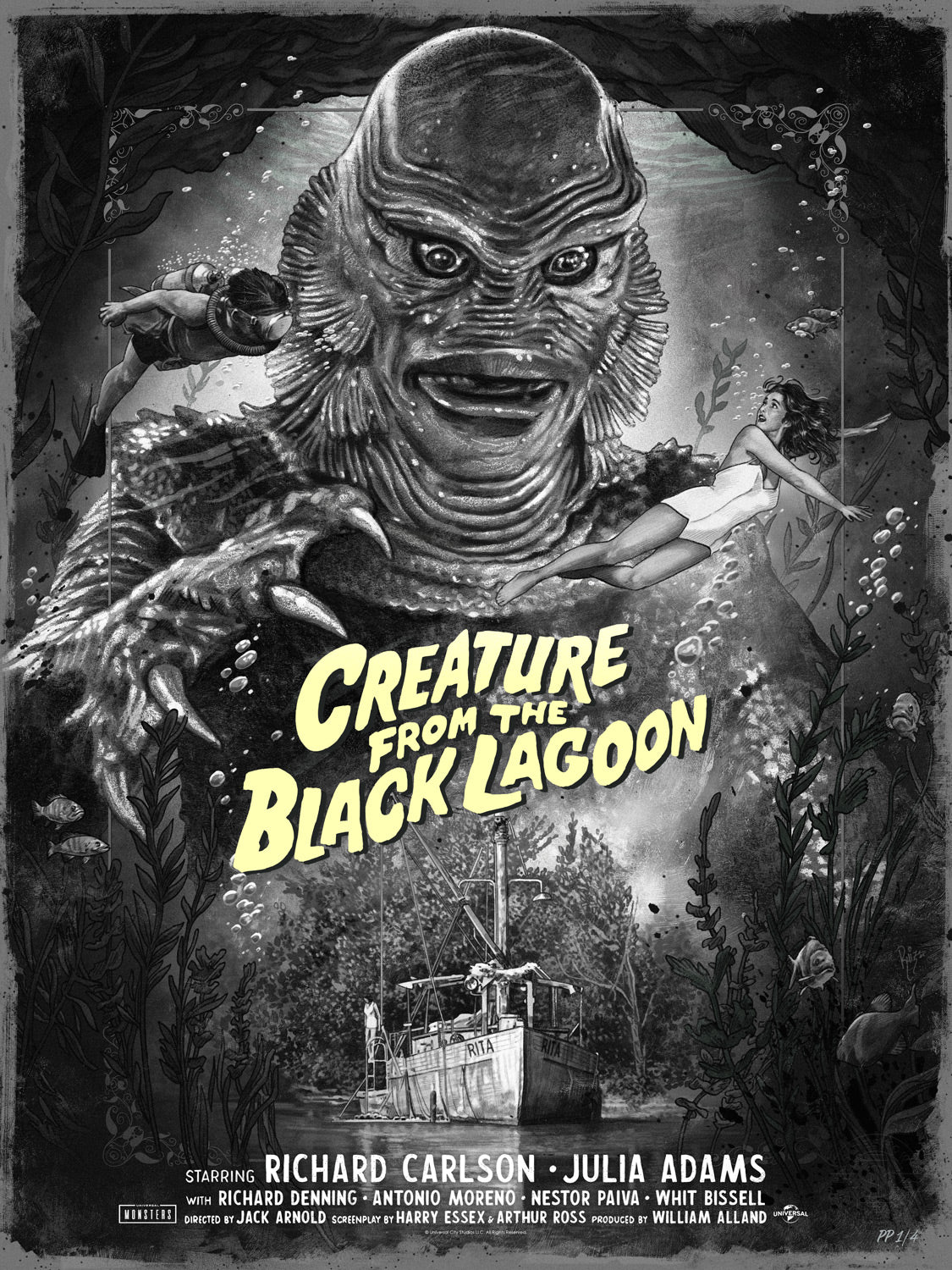Creature From the Black Lagoon (Silver Screen) Universal Monsters The Creature (Movie Poster)