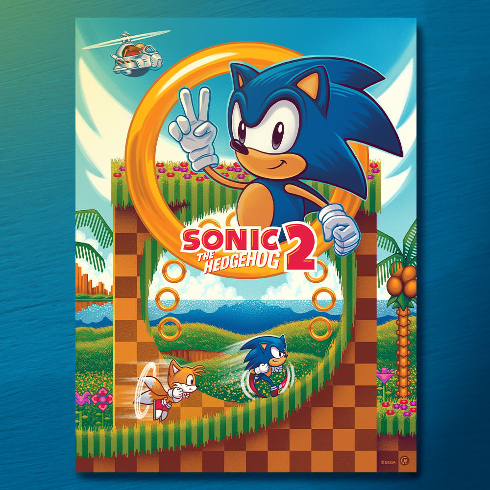 Sonic 2 Sonic the Hedgehog (Art Print)