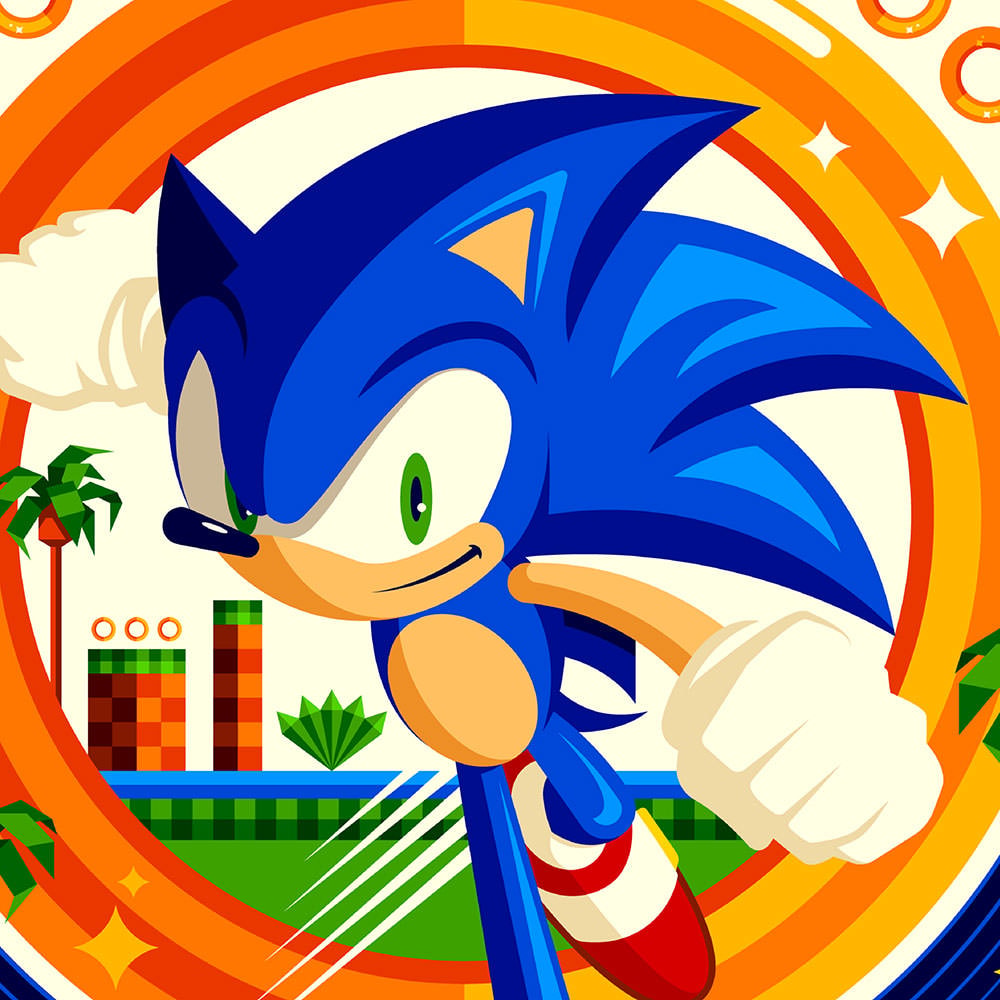 Sonic Sonic the Hedgehog (Art Print)