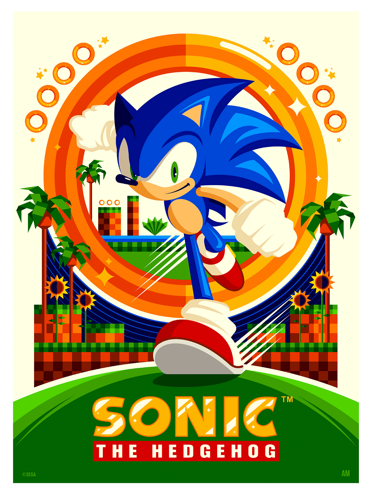 Sonic Sonic the Hedgehog (Art Print)