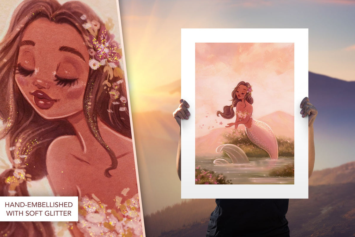 Spring Dreams Adrianna Vanderstelt Mermaid (Art Print)