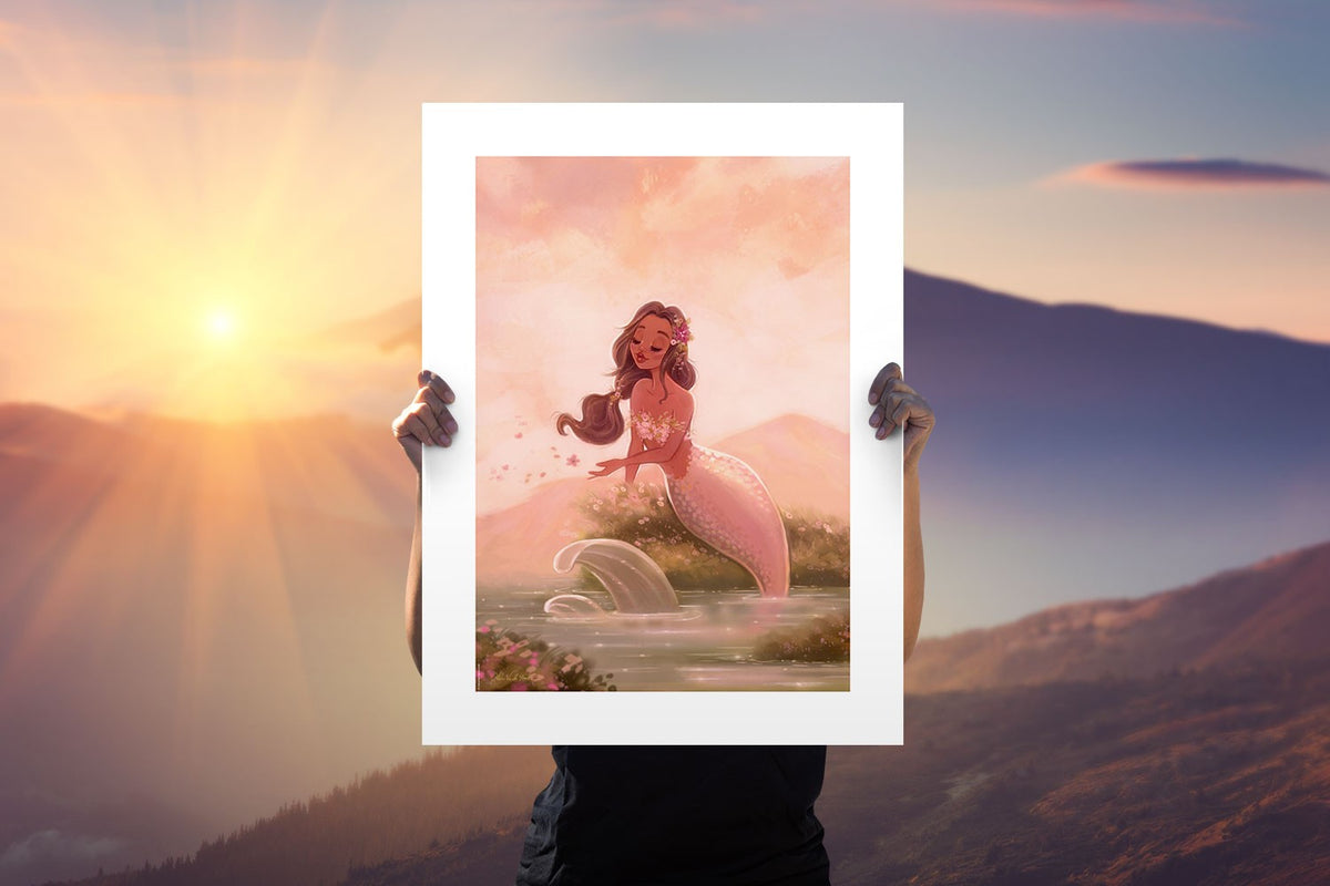 Spring Dreams Adrianna Vanderstelt Mermaid (Art Print)