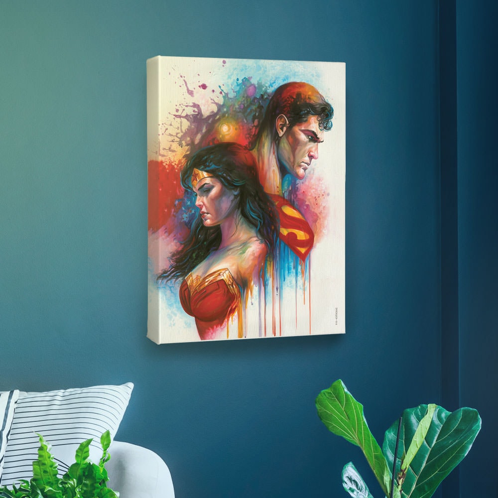 The Brave Superman Wonder Woman (Art Print)