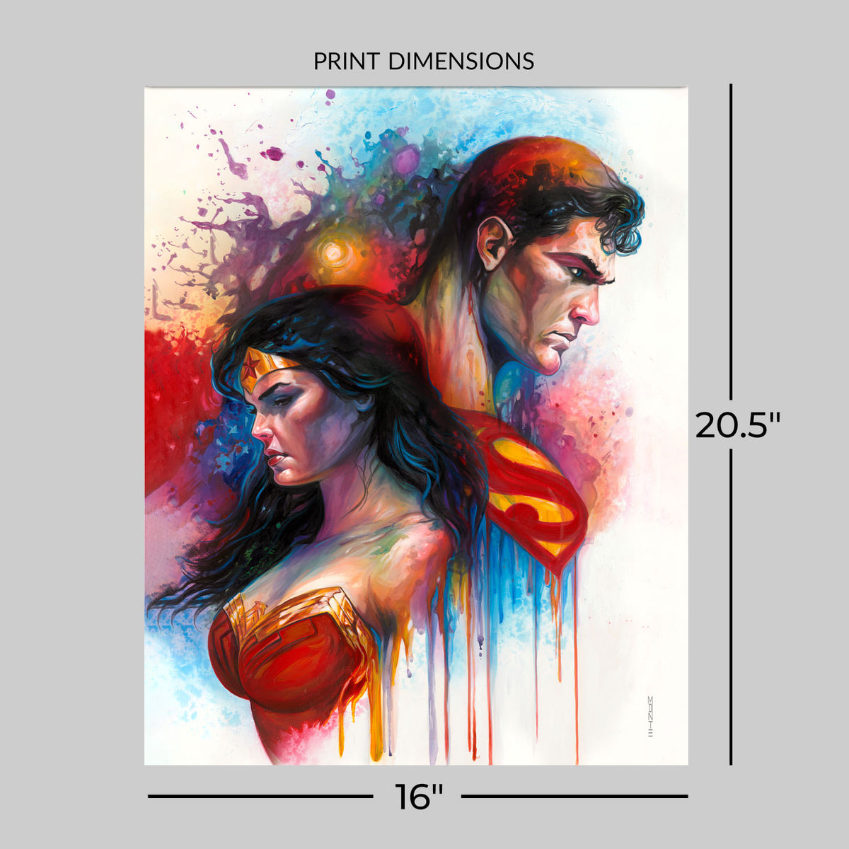 The Brave Superman Wonder Woman (Art Print)