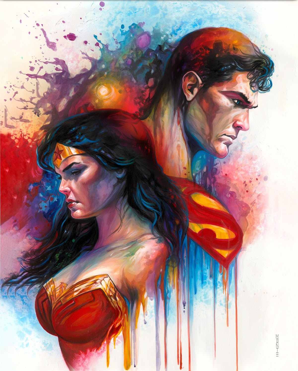The Brave Superman Wonder Woman (Art Print)