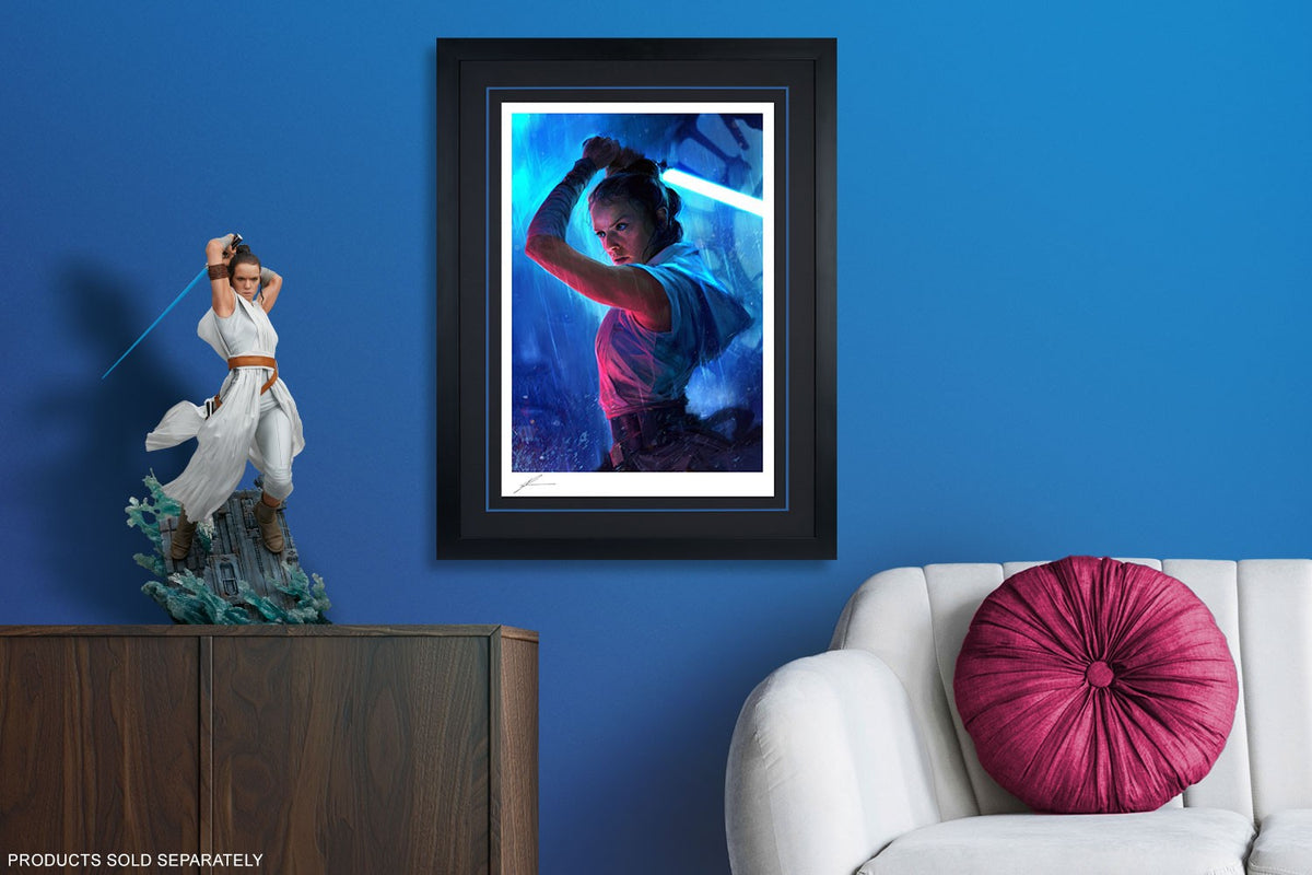 The Duel: Rey Star Wars (Art Print)