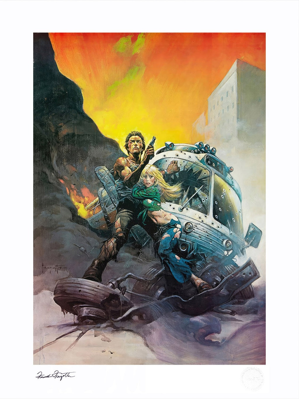 The Gauntlet Frank Frazetta Ben Shockley (Art Print)