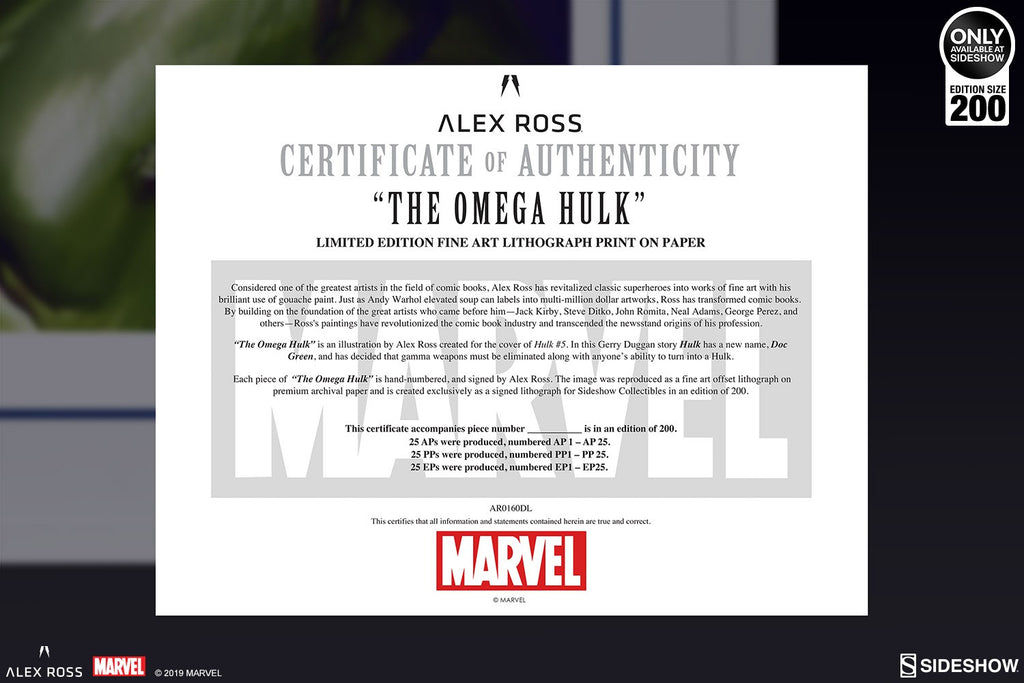 The Omega Hulk Marvel (Art Print)