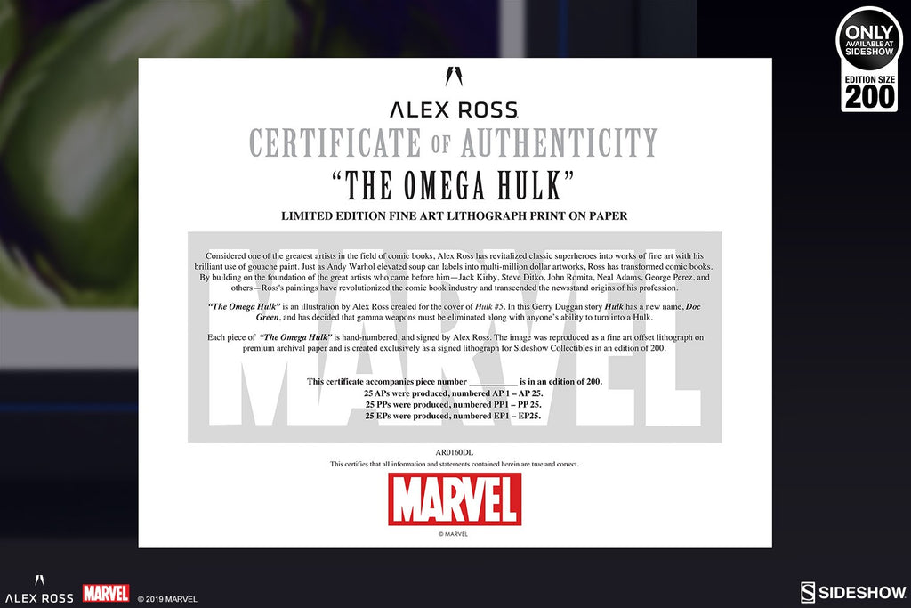 The Omega Hulk Marvel (Art Print)