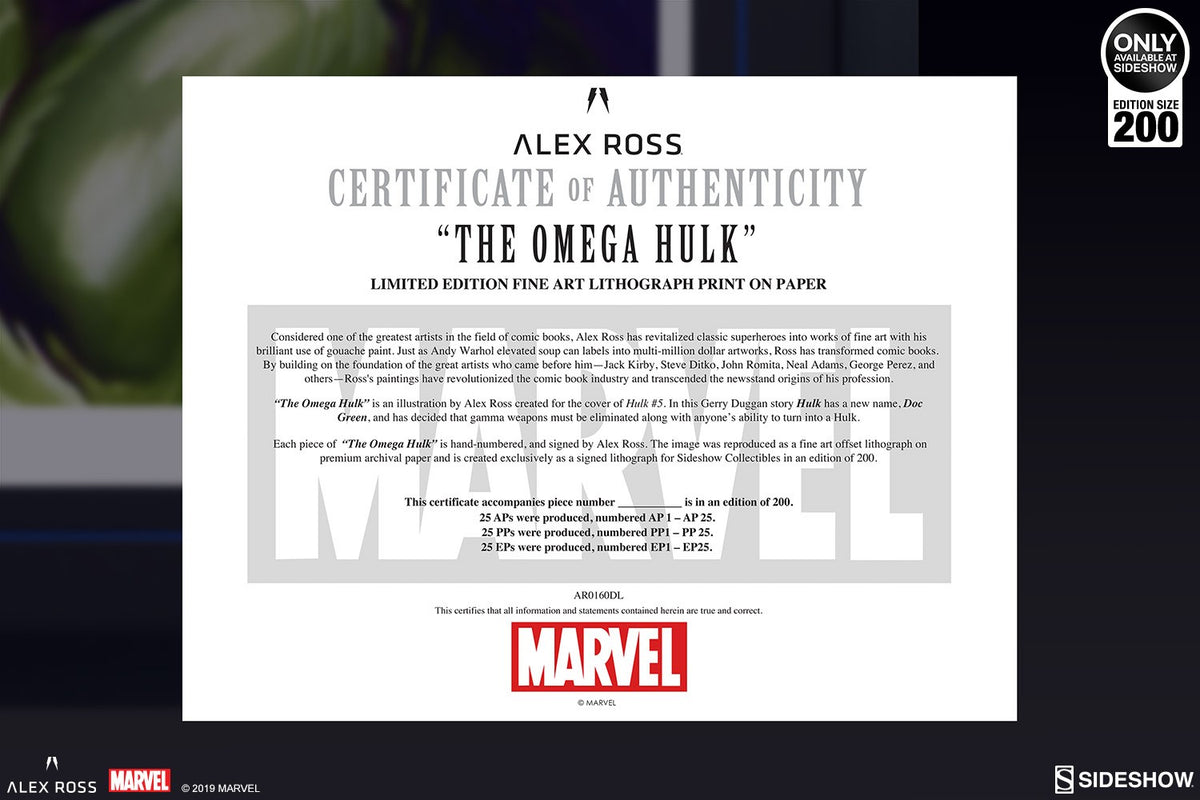 The Omega Hulk Marvel (Art Print)