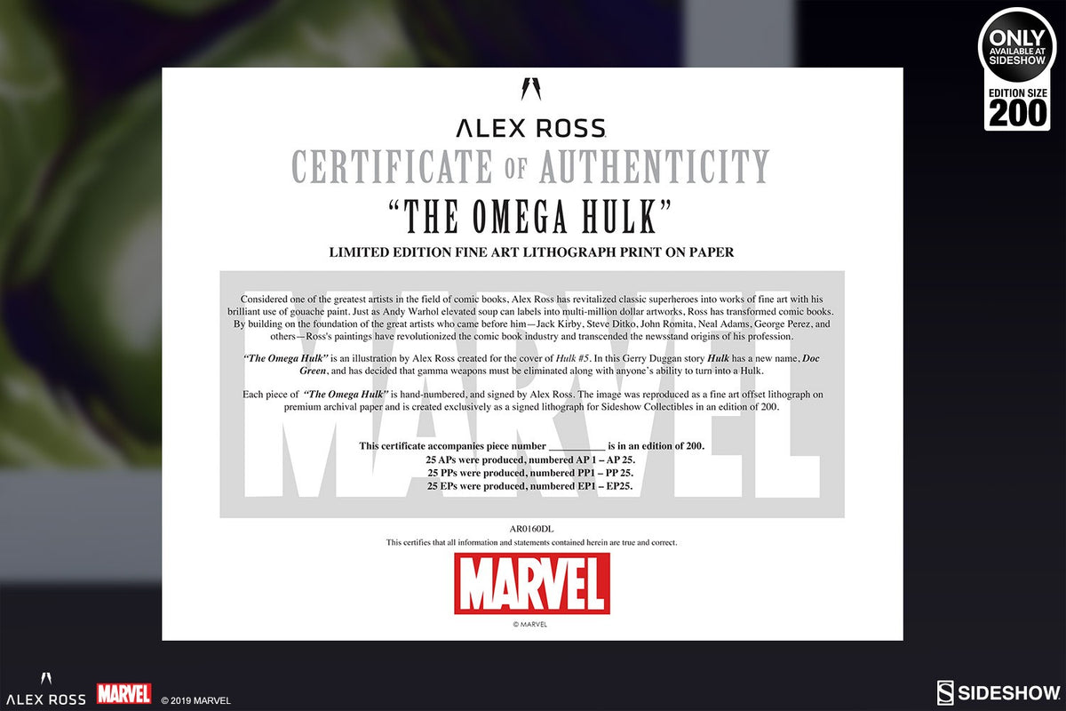 The Omega Hulk Marvel (Art Print)