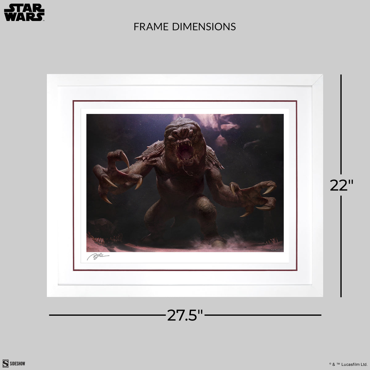 The Rancor Star Wars (Art Print)