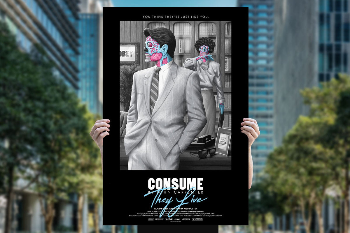 They Live Black Variant (Movie Poster)