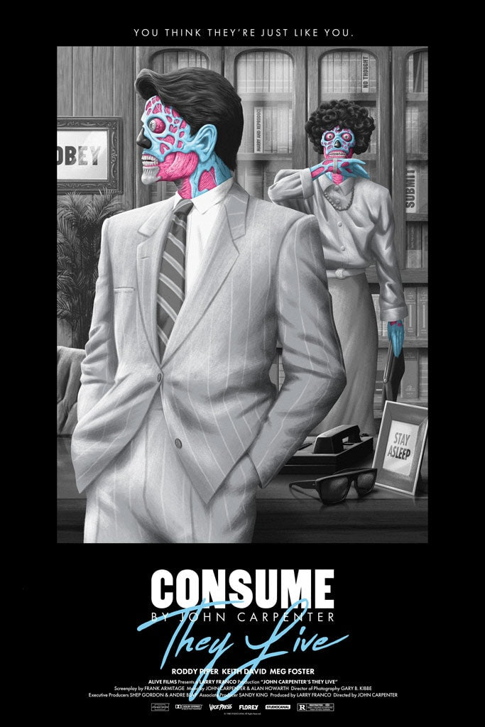 They Live Black Variant (Movie Poster)