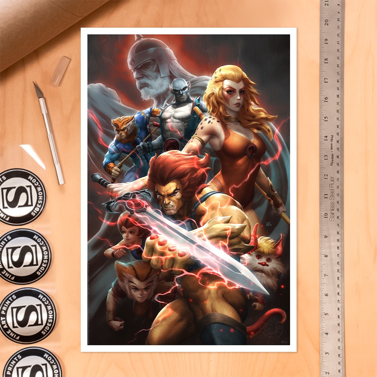 Thunder, Thunder, Thundercats! Lion-O Cheetara (Art Print)
