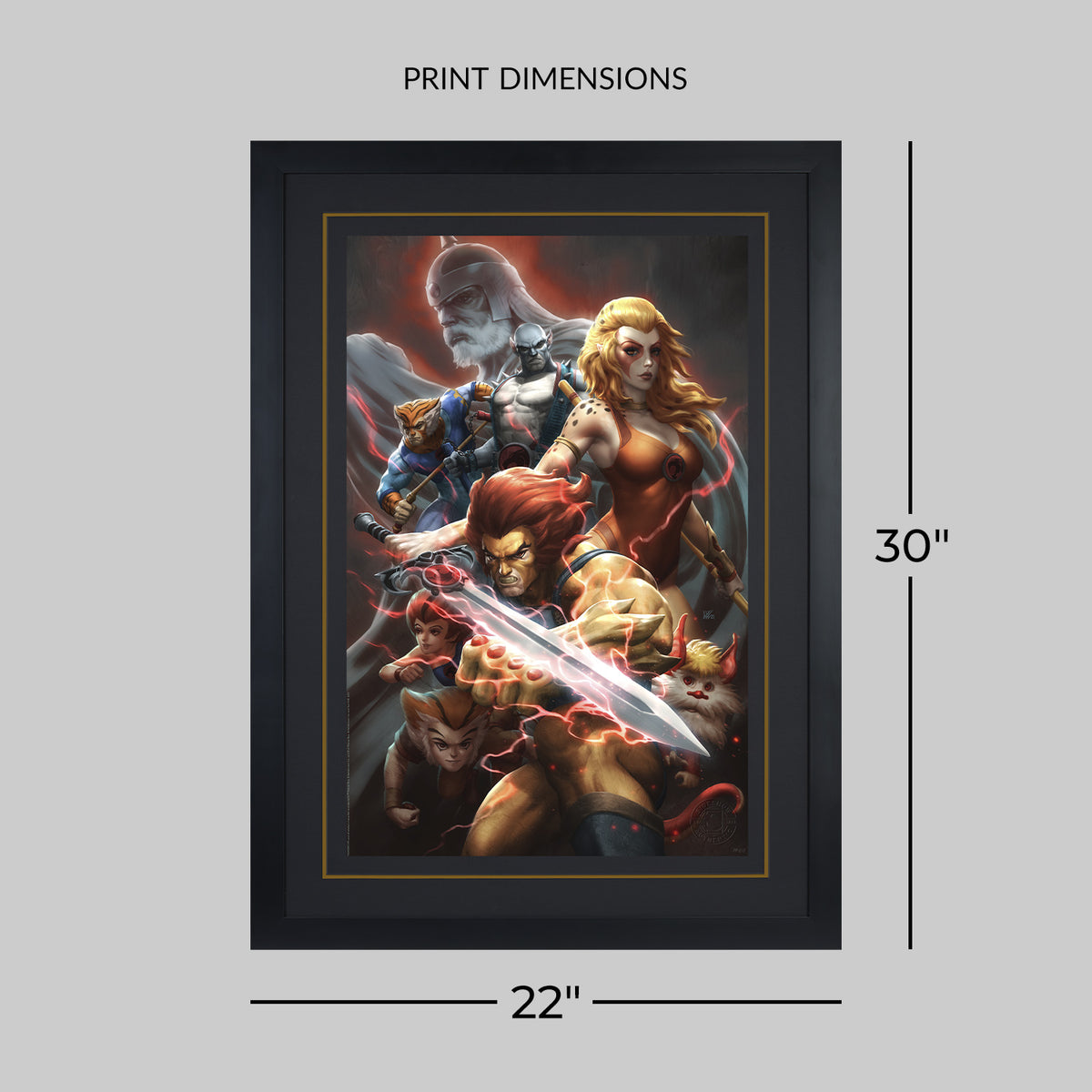 Thunder, Thunder, Thundercats! Lion-O Cheetara (Art Print)