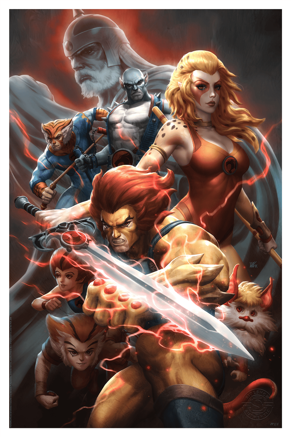 Thunder, Thunder, Thundercats! Lion-O Cheetara (Art Print)