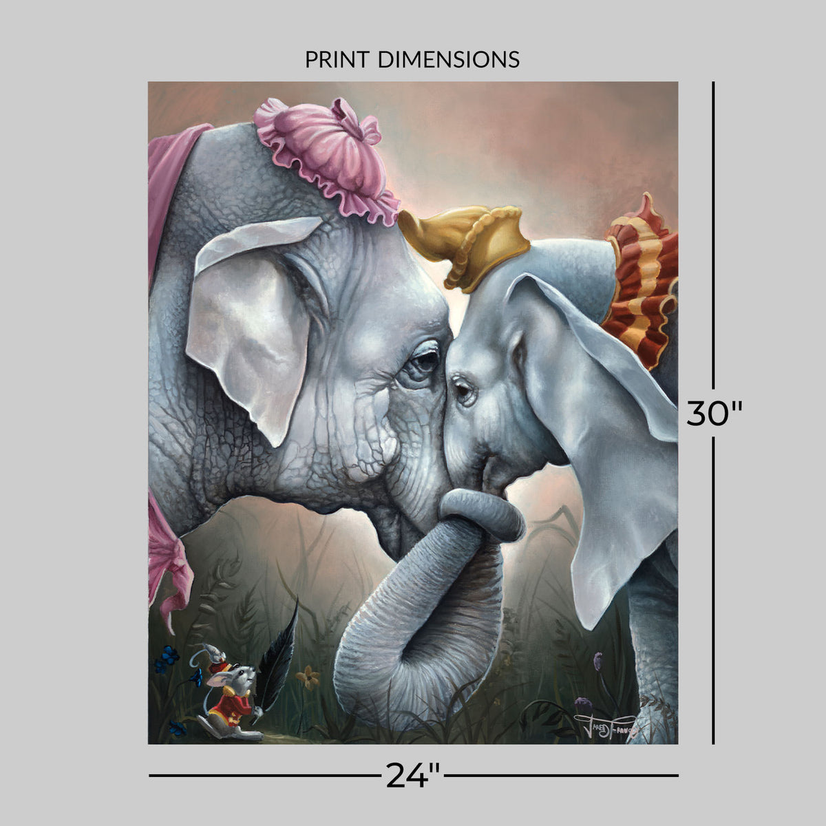Together at Last Disney Dumbo (Art Print)