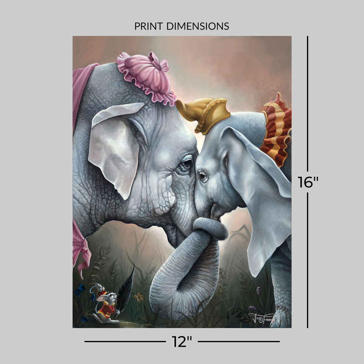 Together at Last Disney Dumbo (Art Print)