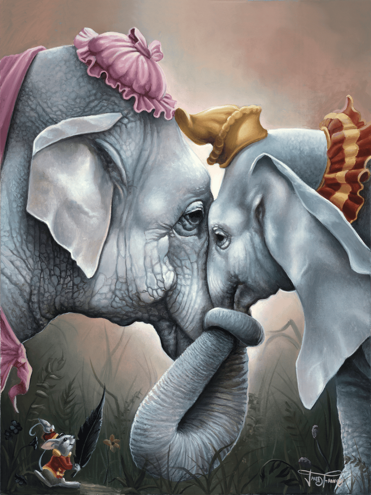 Together at Last Disney Dumbo (Art Print)