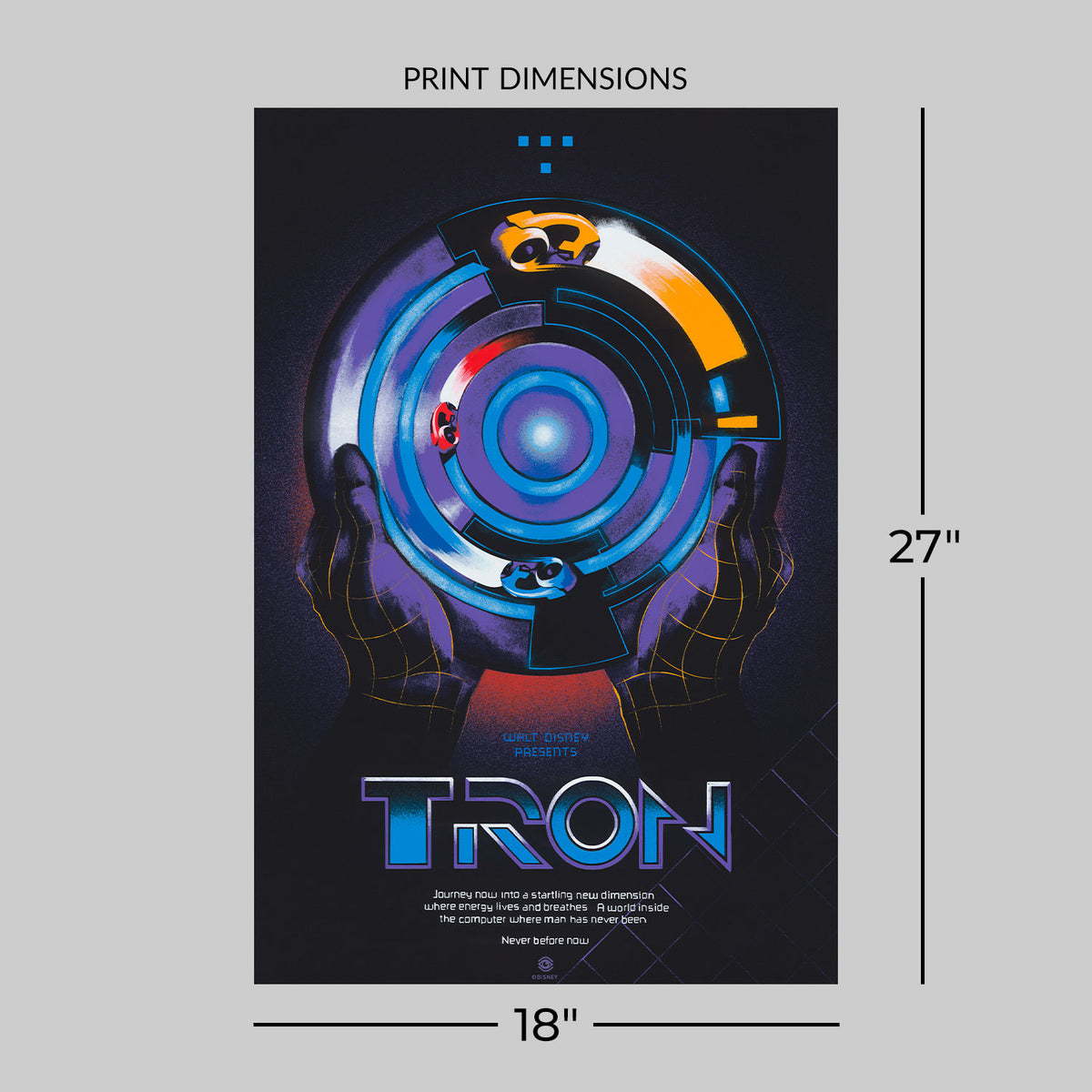 Tron (Primary Edition) Disney (Movie Poster)