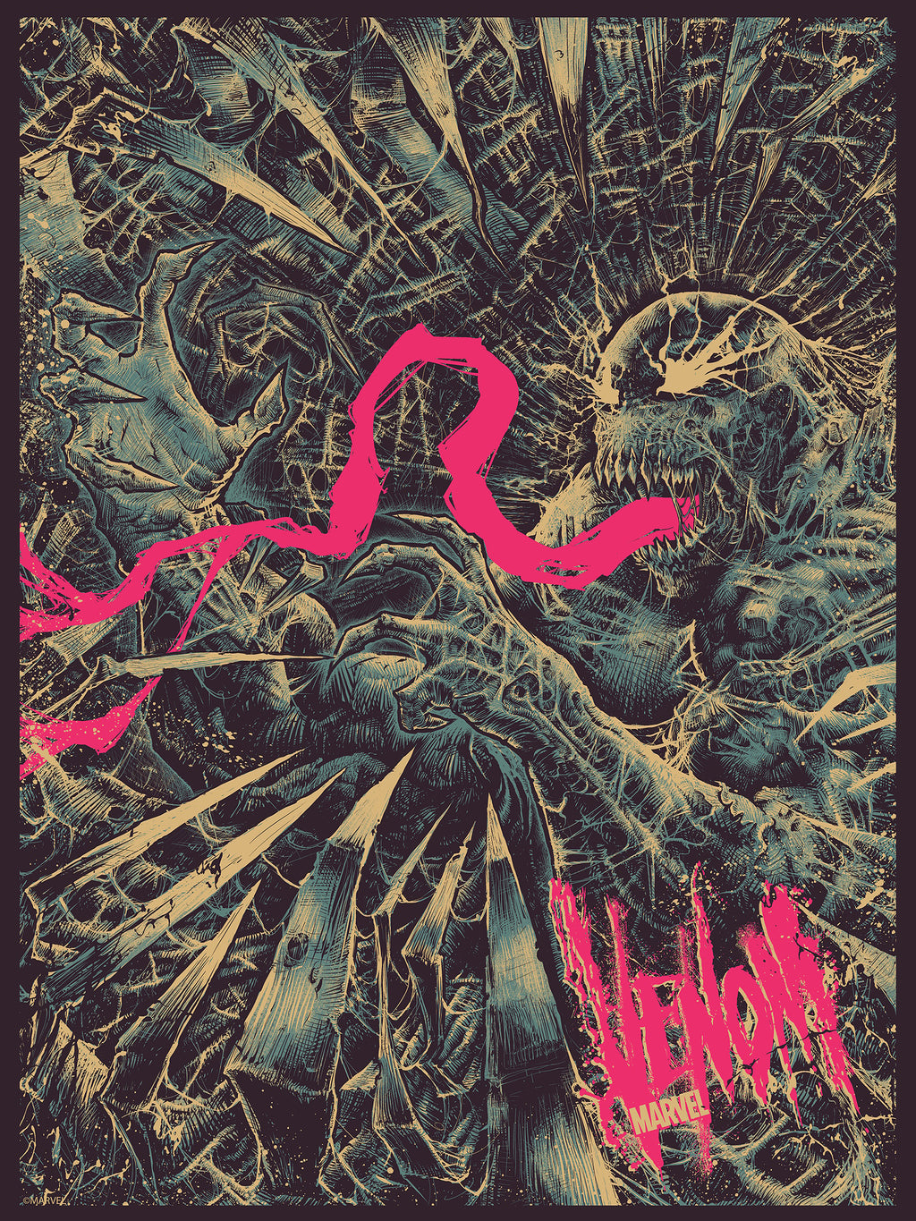 Venom (Glow in the Dark Edition) Marvel (Art Print)