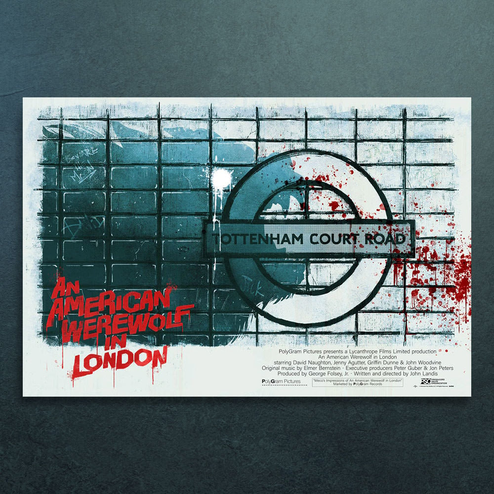 An American Werewolf in London by Heather Vaughan (Movie Poster)