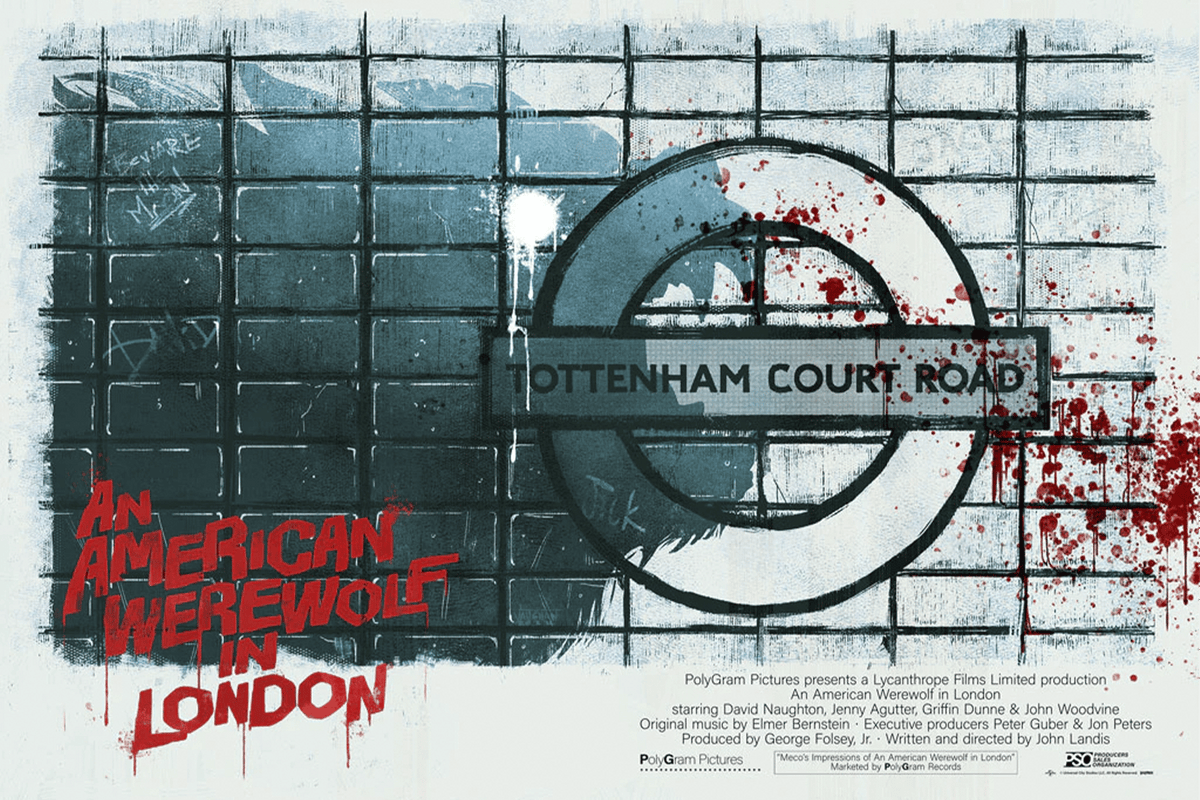 An American Werewolf in London by Heather Vaughan (Movie Poster)