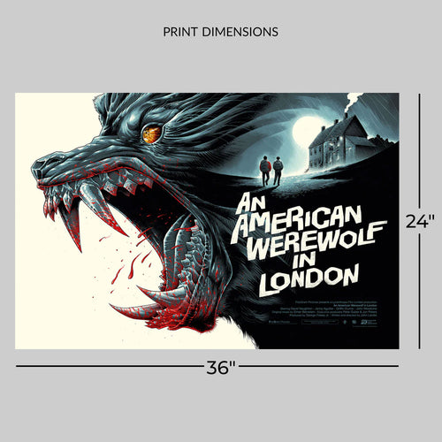 An American Werewolf in London by Luke Preece (Movie Poster)