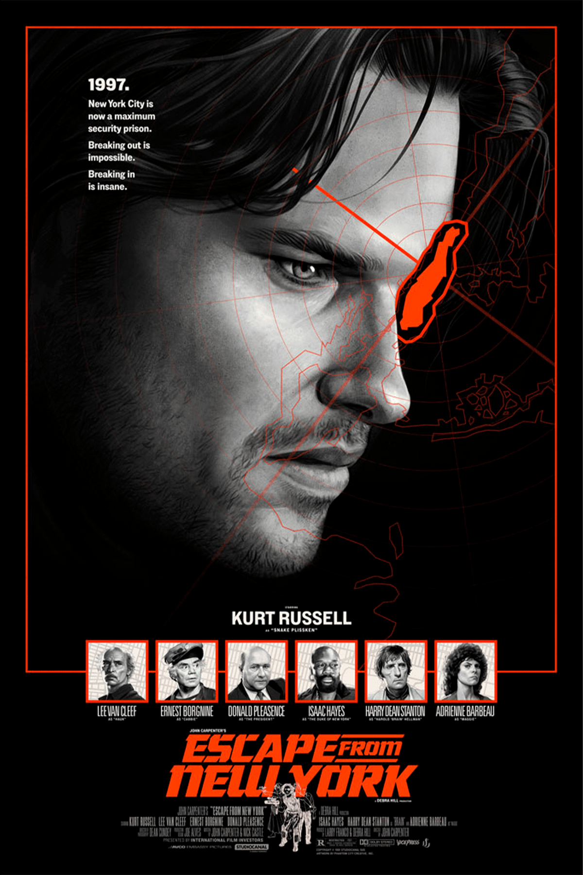 Escape from New York Snake Plissken (Movie Poster)