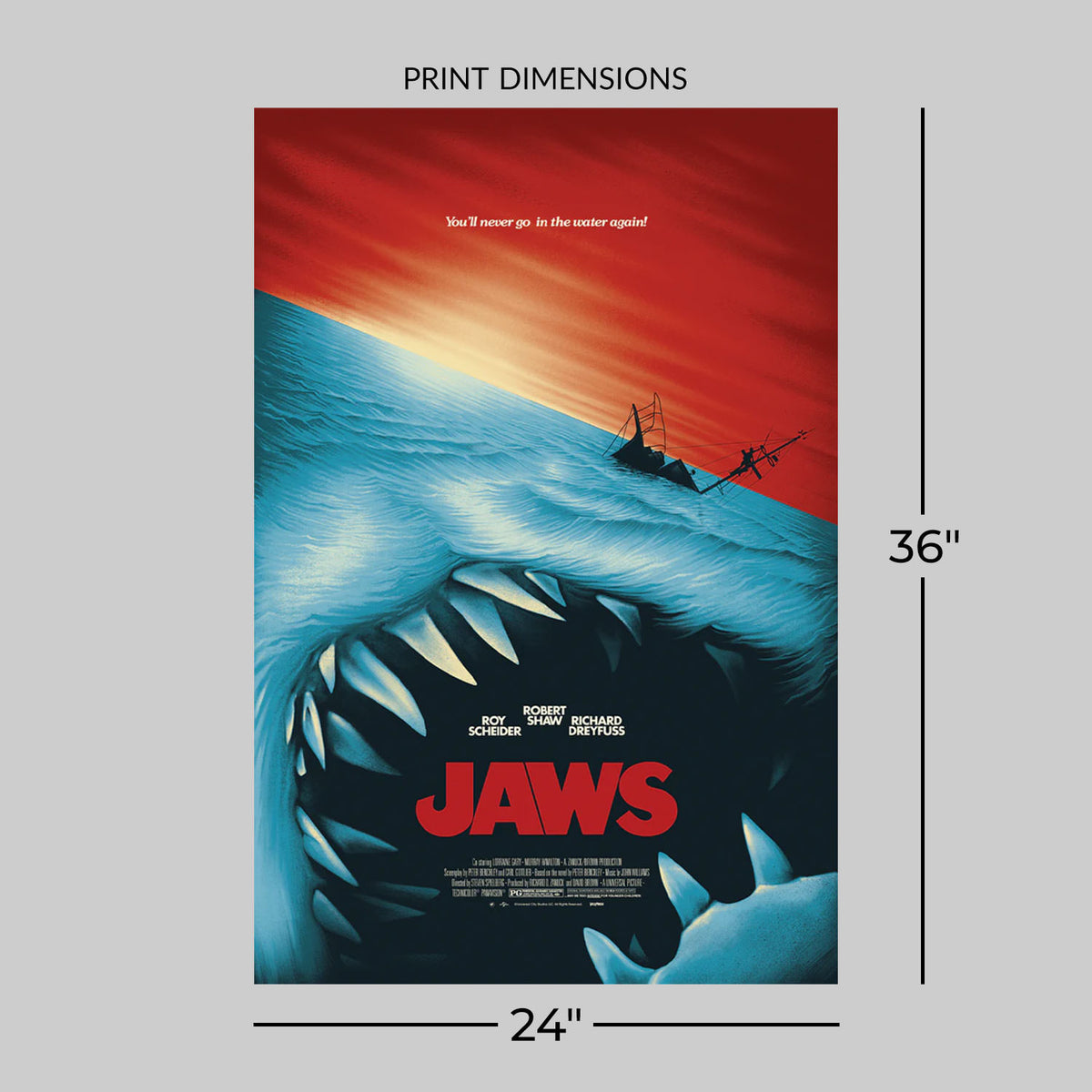 Jaws by Benedict Woodhead (Movie Poster)