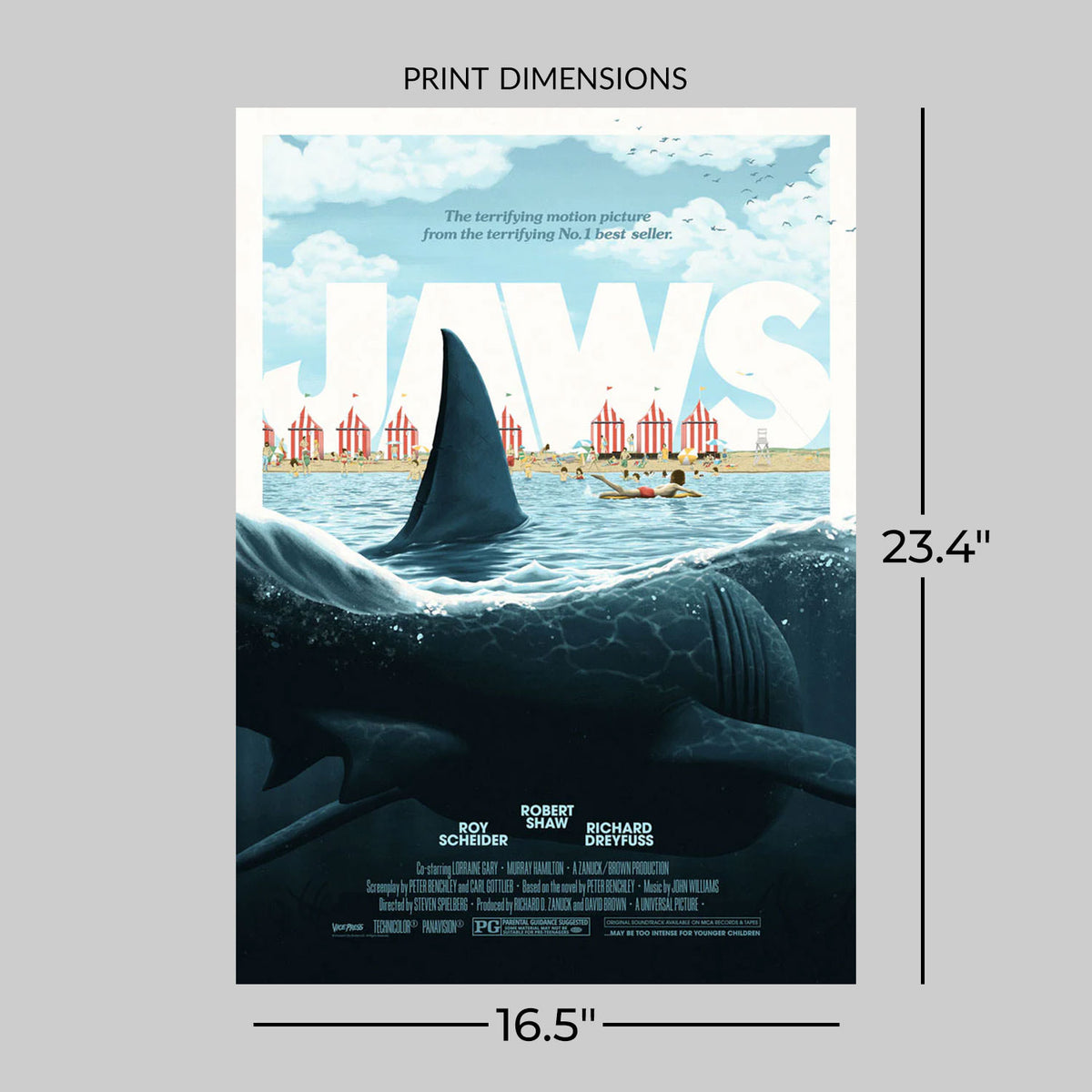 Jaws by Florey (Movie Poster)