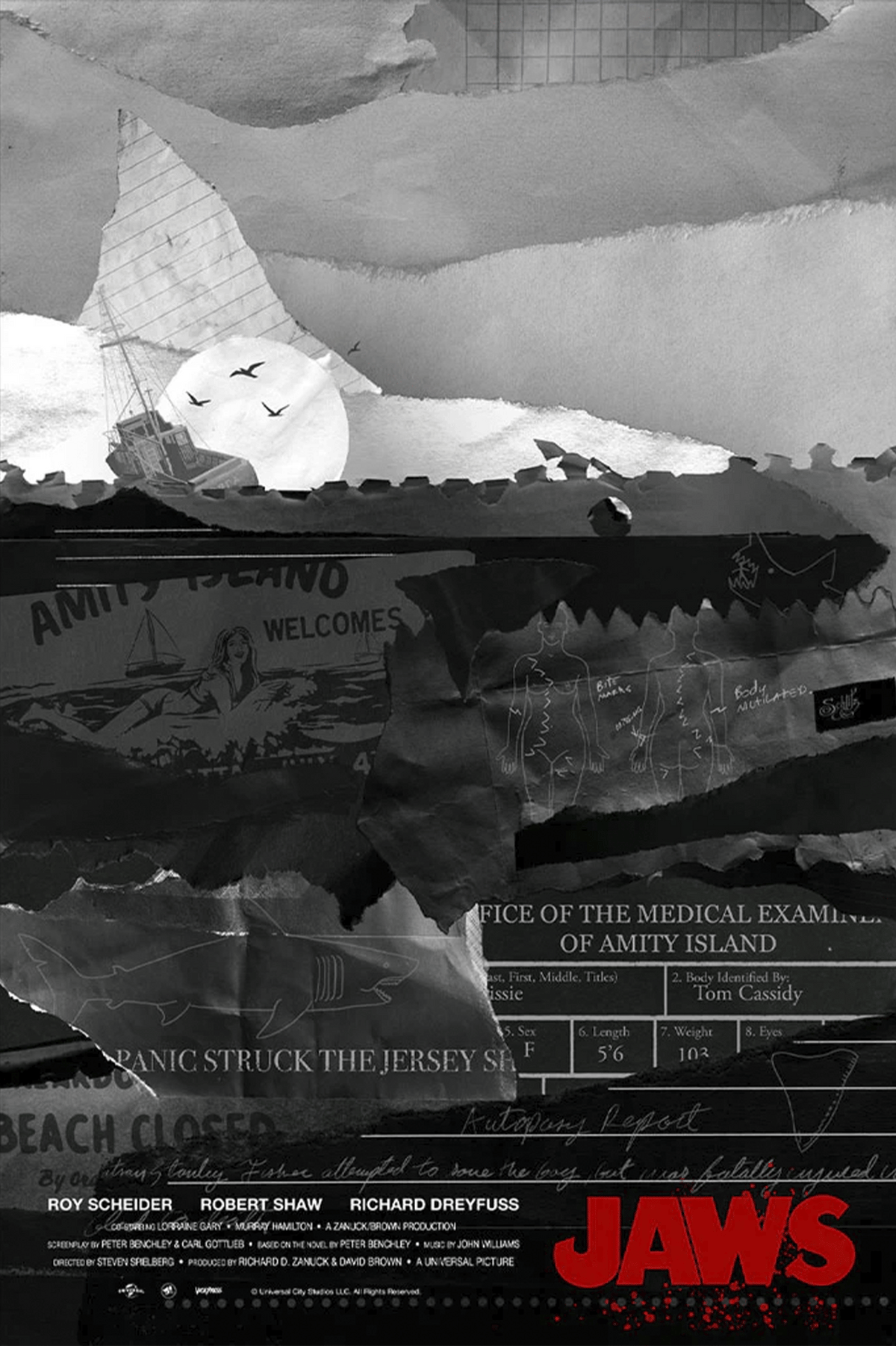 Jaws by Danny Schlitz (Movie Poster)