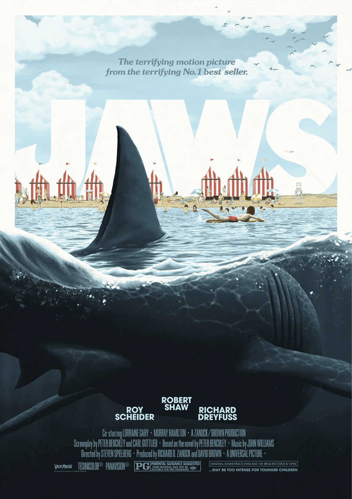 Jaws by Florey (Movie Poster)