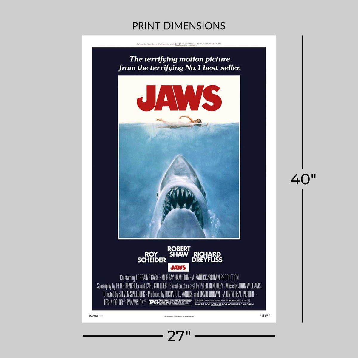 Jaws by Roger Kastel (Movie Poster)
