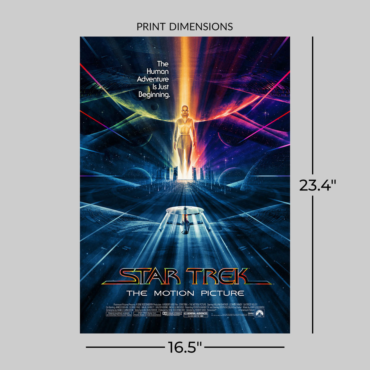 Star Trek: The Motion Picture Captain Kirk Spock (Movie Poster)