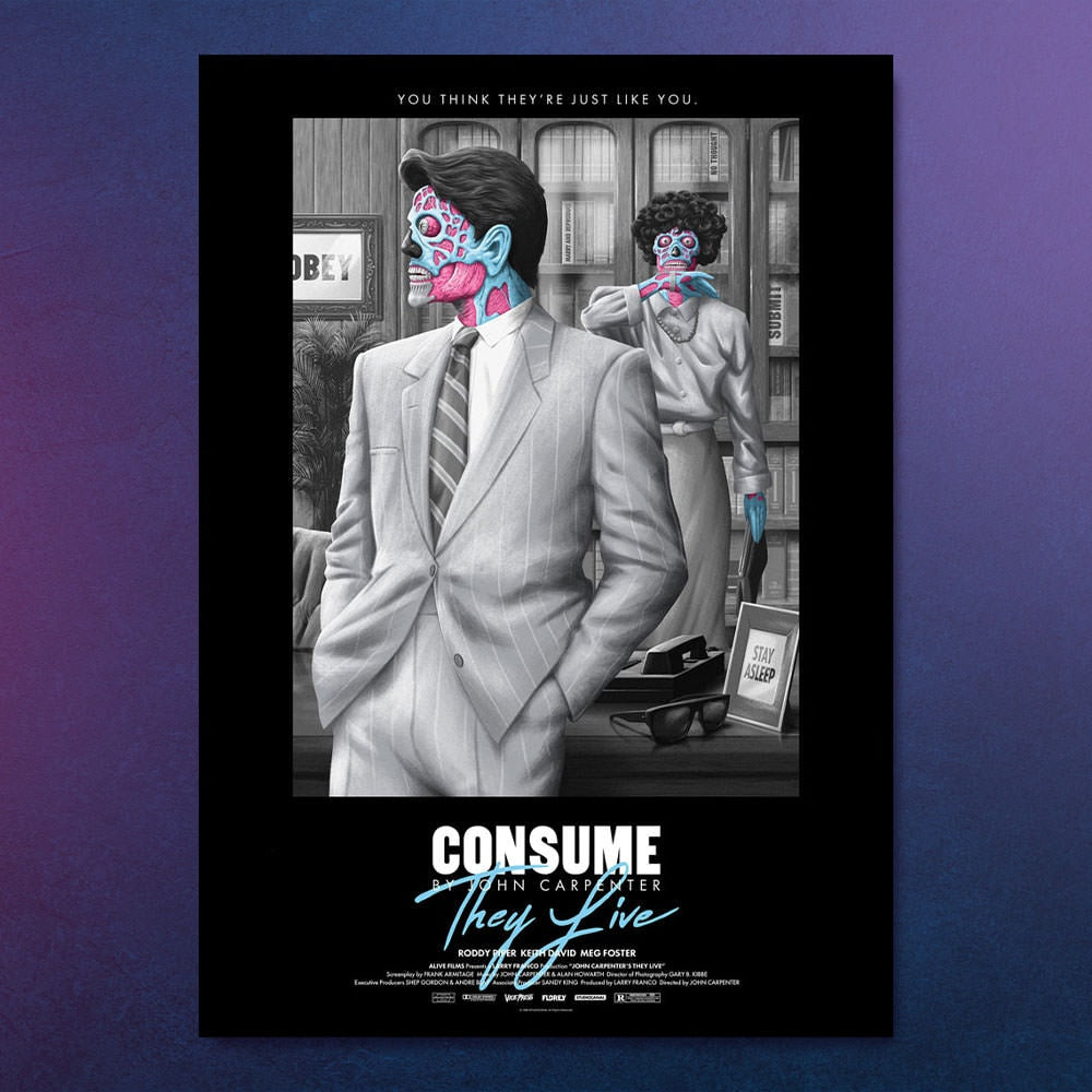 They Live Black Variant (Movie Poster)