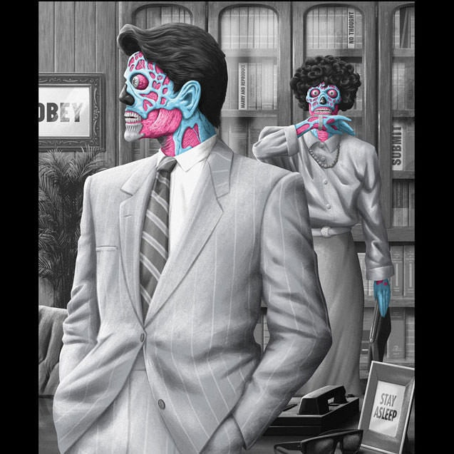 They Live Black Variant (Movie Poster)