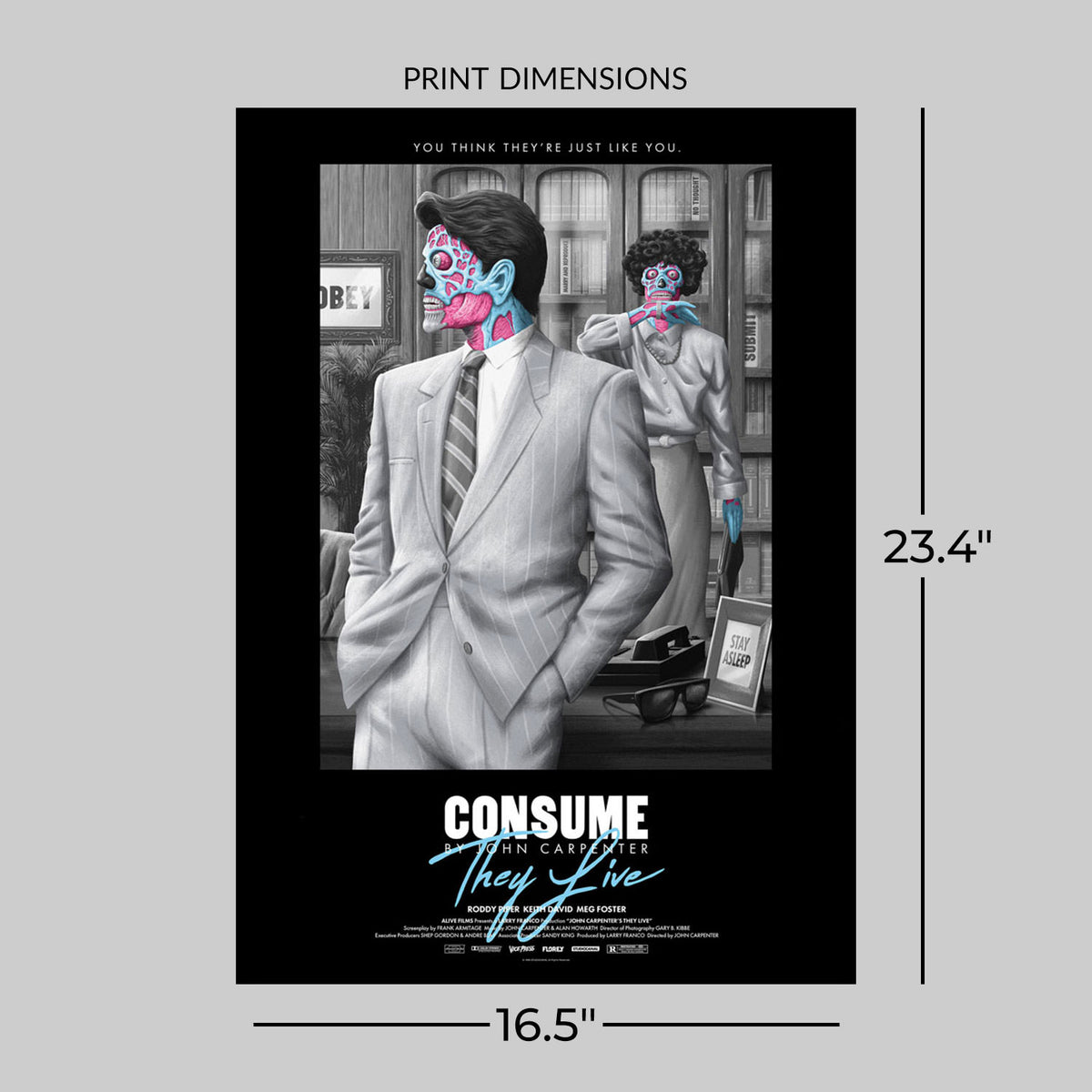 They Live Black Variant (Movie Poster)
