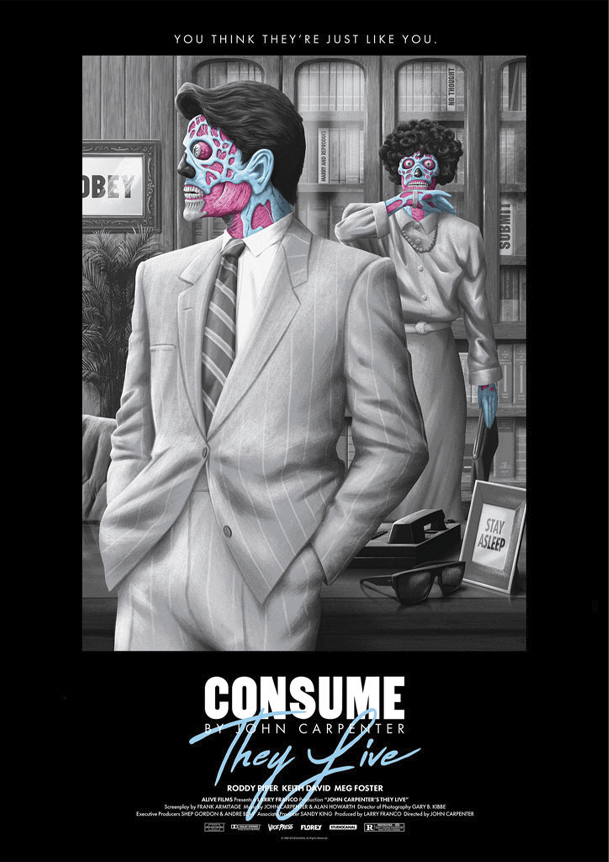 They Live Black Variant (Movie Poster)