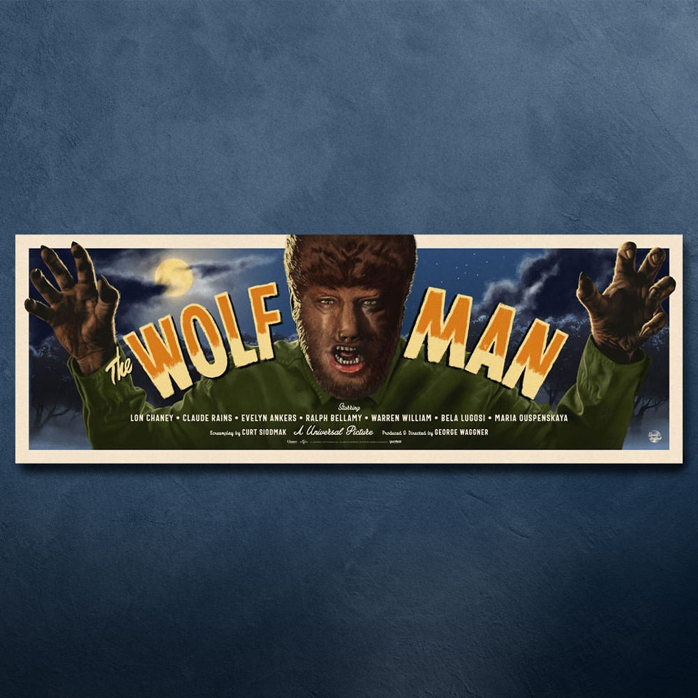Universal Monsters: The Wolf Man Wolfman (Movie Poster)