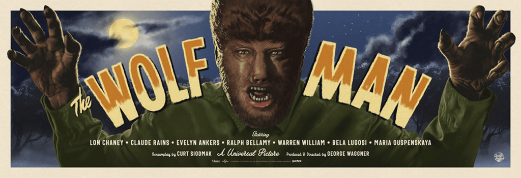 Universal Monsters: The Wolf Man Wolfman (Movie Poster)