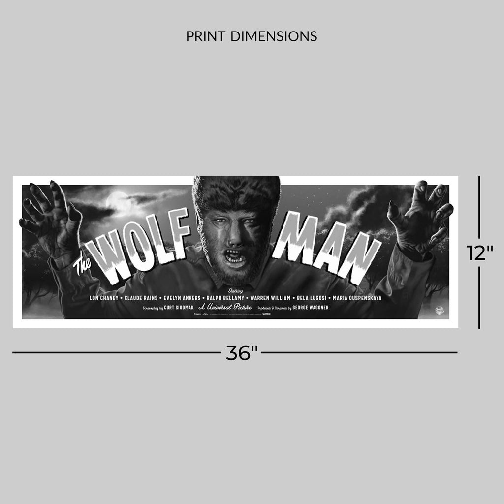 Universal Monsters: The Wolf Man Wolfman (Movie Poster)