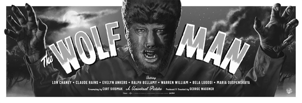 Universal Monsters: The Wolf Man Wolfman (Movie Poster)