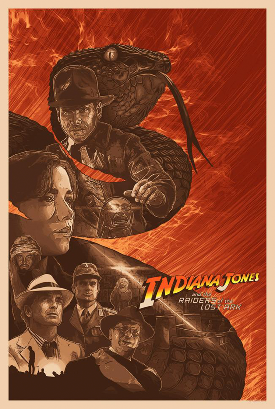 Why’d It Have To Be Snakes? Indiana Jones (Art Print)