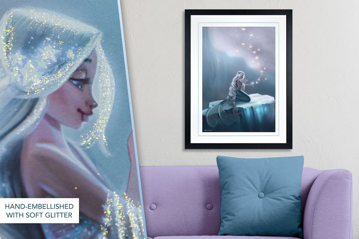Winter Stars Adrianna Vanderstelt Mermaid (Art Print)