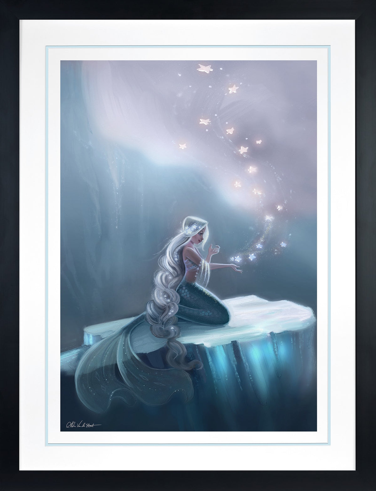 Winter Stars Adrianna Vanderstelt Mermaid (Art Print)