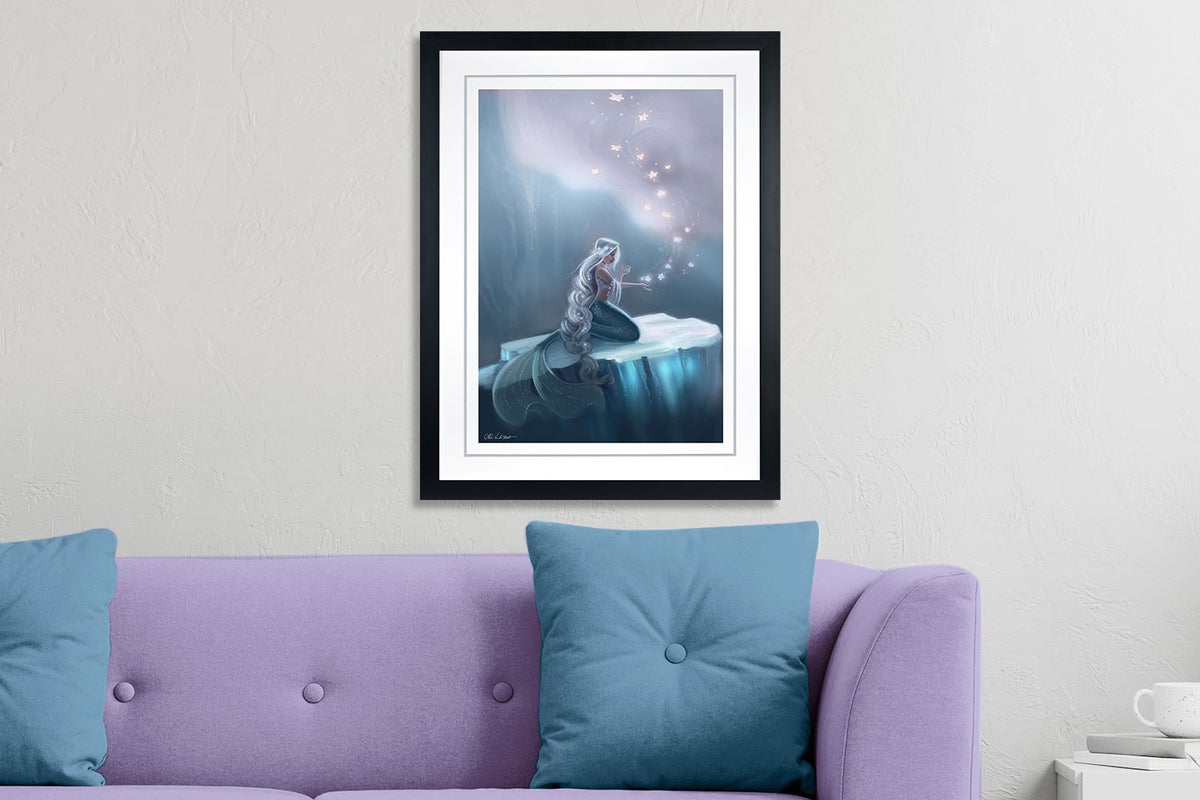 Winter Stars Adrianna Vanderstelt Mermaid (Art Print)
